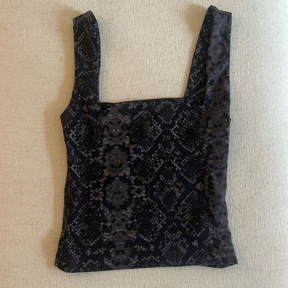 Snakeskin top - brand is Leith